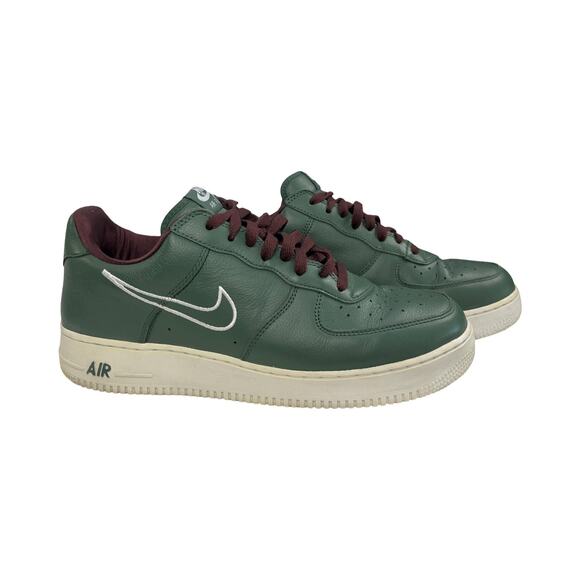 Nike Air Force 1 Low Retro Hong Kong 845053-300 Green Leather White Men’s 10.5 - Picture 1 of 13
